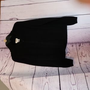 Talbott full zip sweater black size large